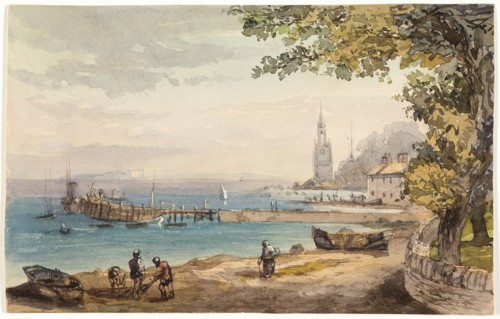 View from the Hotel Swanaze, India, n.d. Creator: Sir Charles D'Oyly.