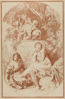 Bathsheba, from A Collection of Prints in Imitation of Drawings, 1764, published 1778. Creator: William Wynne Ryland.