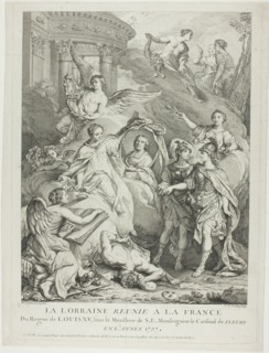 The Lorraine Reunited with France, 1737. Creator: Charles Nicolas Cochin.