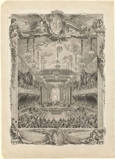 Decoration of the Hall of Spectacles, 1745. Creator: Charles Nicolas Cochin.