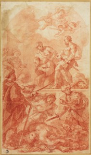 Martyrdom Scene, n.d. Creators: Antonio Molinari, Luca Giordano.
