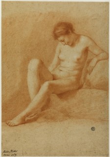 Seated Female Nude, 1769. Creator: Antonio Pichler.
