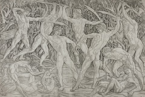 Battle of the Naked Men, 1489-95. Creator: Antonio del Pollaiuolo.