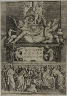 The Tomb of a Bishop, 1540/45. Creator: Battista del Moro.