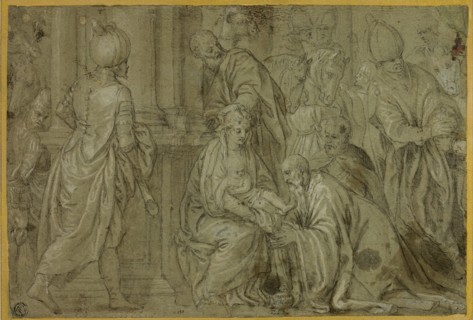 Adoration of the Magi, 1590/98. Creator: Benedetto Caliari.