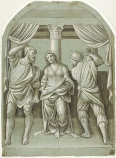 Flagellation of Saint Catherine, 1550/55. Creator: Bernardino Lanino.