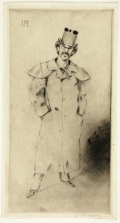Portrait of Whistler, 1881. Creator: Carlo Pellegrini.