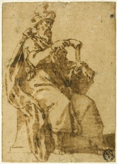 Samuel Enthroned, 1586/89. Creator: Cesare Nebbia.