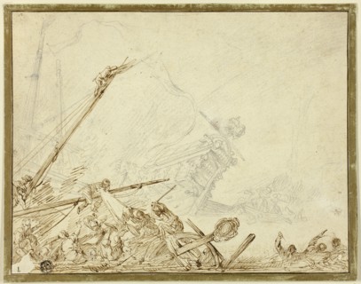 Shipwreck, n.d. Creator: Cornelis de Wael.