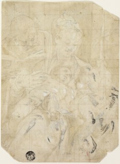 Holy Family with the Infant Saint John the Baptist, 1580/85. Creator: Dionisio Calvaert.