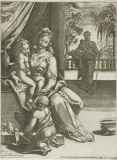 Virgin and Child with Saint John, 1575. Creator: Diana Mantuana.