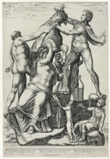 The Farnese Bull with Dirce, Zethus and Amphion, 1581. Creator: Diana Mantuana.