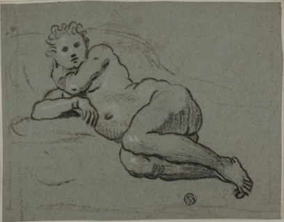 Reclining Nude, 1600/20. Creators: Domenico Tintoretto, Workshop of Tintoretto.