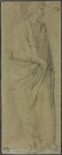 Standing Draped Male Figure, n.d. Creator: Unknown.