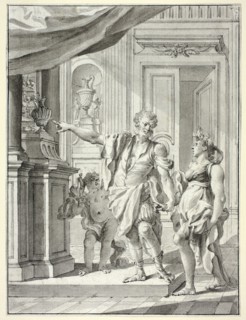 A Man Leading a Woman into a Gallery of Antiquities and Decorative Arts, n.d. Creator: Giacomo Cestaro.