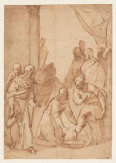Christ Washing the Disciples’ Feet, 1582/84. Creator: Giovanni Balducci.