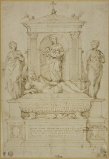 Project for a Tomb, 1537/43. Creator: Giulio Campi.