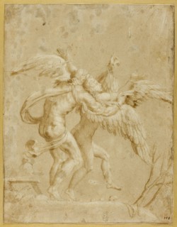 Daedalus and Icarus, early 1530s. Creator: Giulio Romano.