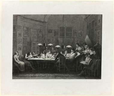 Francesco Rosaspina's Drawing School, 1811. Creator: Giulio Tomba.