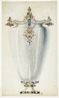 Monumental Jewelled Vase, n.d. Creator: Giuseppe Grisoni.