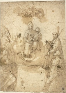 Madonna and Child with Adoring Saints, n.d. Creators: Guglielmo Caccia, Giuseppe Antonio Caccioli, Francesco Vanni.