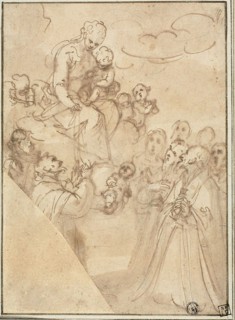 Madonna of the Rosary, with Dominic and Other Saints, n.d. Creator: Guglielmo Caccia.