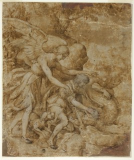 Tobias and the Angel Raphael, c.1605. Creator: Jacopo Ligozzi.