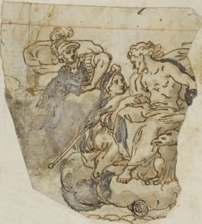 Zeus and Psyche, n.d. Creators: Lazzaro Tavarone, Andrea Lilio.
