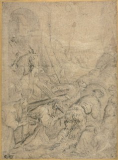 Road to Cavalry, c.1585. Creator: Leandro Bassano.