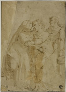 Visitation, c.1555. Creator: Luca Cambiaso.