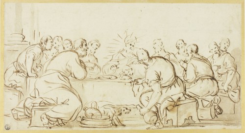 Last Supper, c.1685. Creator: Luca Giordano.
