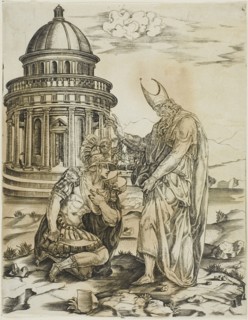 St. Ambrose and the Emperor Theodosius, n.d. Creator: Master IRs.