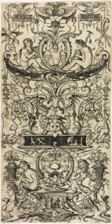 Ornamental Panel: Victoria Augusta, c.1507. Creator: Nicoletto da Modena.