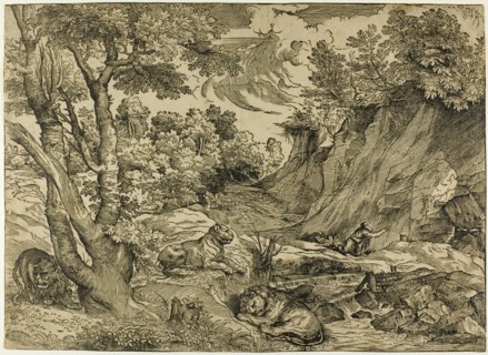 Saint Jerome in the Wilderness, 1525-30. Creator: Nicolo Boldrini.