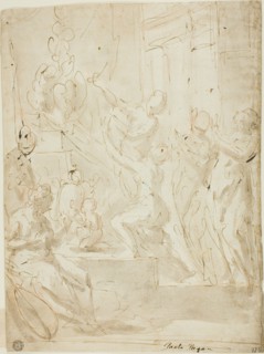 Figures at an Altar or Classical Sacrifice, n.d. Creator: Paolo Pagani.