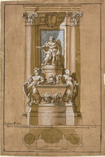 Project for the Tomb of James III, the Old Pretender, c.1766. Creator: Pietro Bracci.