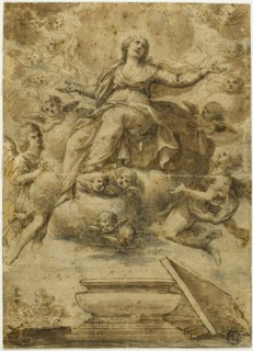 Assumption of the Virgin, n.d. Creator: School of Carlo Maratti Italian, 1612-1666.