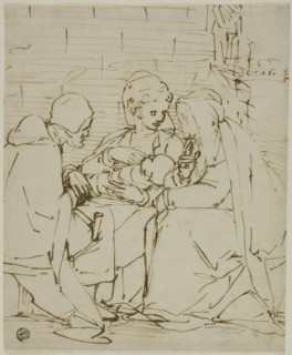 Holy Family with Saint Anne, c.1570. Creator: School of Luca Cambiaso Italian, 1527-1585.