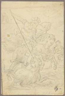St. George and the Dragon, n.d. Creator: School or imitator of Raffaello Sanzio,.