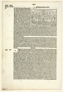 View of Antioch from Supplementum Chronicarum, Plate 50 from Woodcuts from Books...1929. Creators: Unknown, Bernardinus Rizus, Giacomo Filippo Foresti da Bergamo, Wilhelm Ludwig Schreiber.