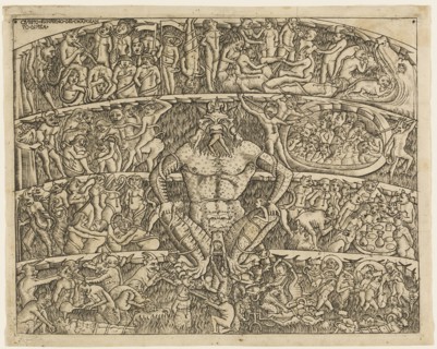 The Inferno According to Dante, from the Campo Santo Frescos in Pisa, 1480/1500. Creators: Unknown, Baccio Baldini.