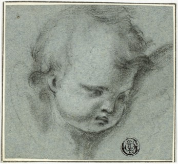 Head of Putto, 1600-1699. Creator: Unknown.
