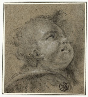 Putto's Upturned Face, n.d. Creator: Unknown.