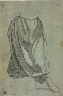 Drapery Sketch, n.d. Creator: Unknown.