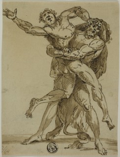 Hercules and Antaeus, n.d. Creator: Unknown.