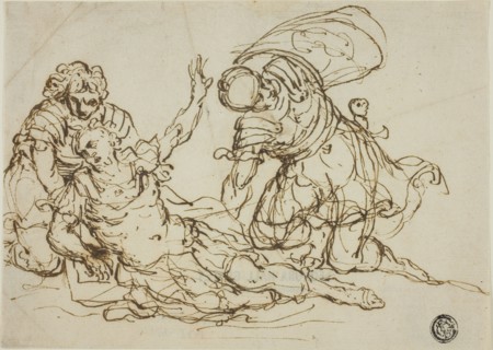 Wounded Warrior and Two Companions, n.d. Creator: Unknown.