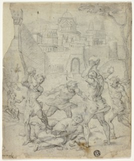Stoning of Staint Stephen, c.1600. Creator: Unknown.