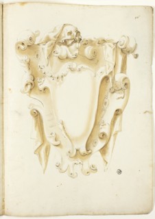 Design for Escutcheon, with Skulls, n.d. Creator: Unknown.