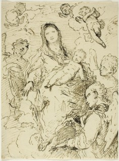 Virgin and Child with Angels, n.d. Creator: Unknown.