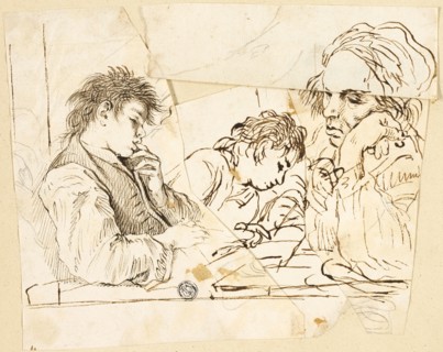Sketches of School Boys, n.d. Creators: Unknown, Francesco di Maria.